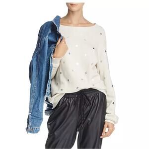 Wildfox‎ Sweatshirt Womens X Small Cream Twinkle Sommers Pullover